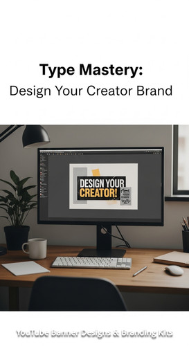 A graphic design studio a monitor displaying a typography channel art overlay text Type Mastery Desi.jpg