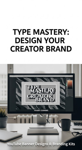 A graphic design studio a monitor displaying a typography channel art overlay text Type Mastery Desi.jpg