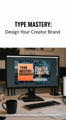 A graphic design studio a monitor displaying a typography channel art overlay text Type Mastery Desi.jpg