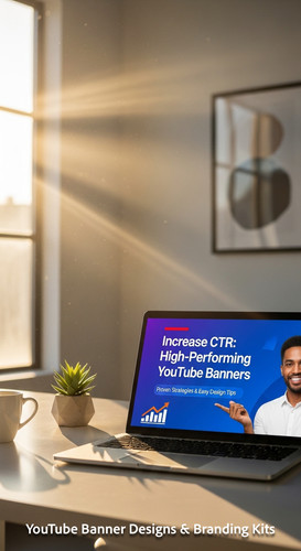 Morning sunlight in a clean office a laptop displaying a HowTo thumbnail template overlay text Incre.jpg