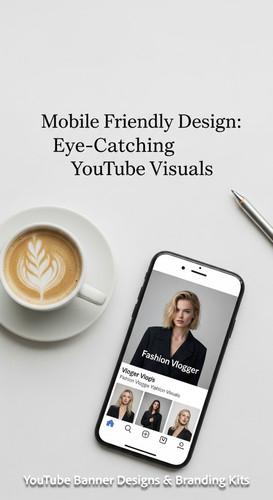 Minimalist aesthetic a white coffee cup and a phone displaying a fashion vlogger thumbnail overlay t.jpg