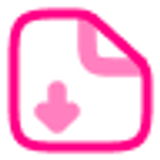 file download line duotone