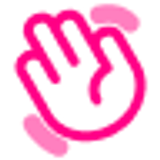 hand shake line duotone