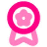 medal ribbon star line duotone