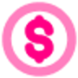 dollar minimalistic line duotone