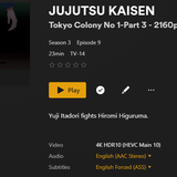 Jujutsu Kaisen S03E09 2160p HDR Ai Upscale Screenshot0 Mesc