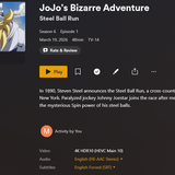 JJBA S06E01 2160p HDR Ai Upscale Screenshot0 Mesc
