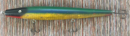 1950s GIANT 2' STORE DISPLAY LURE (W. L. Moss, Tulsa, OK) 1.png