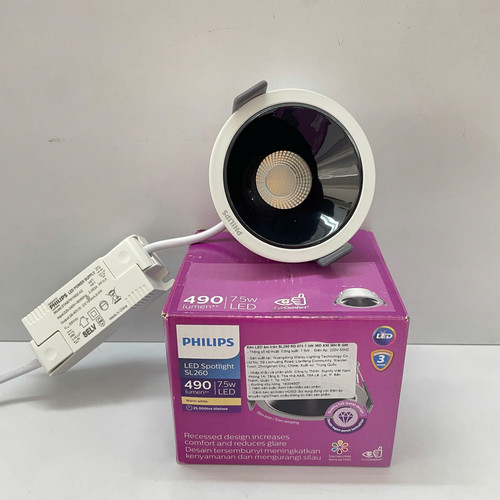 den downlight am tran chieu diem choa sau led philips sl260 rd 075 7.5w 930 36d wh r gm 3000k 490lm .jpg
