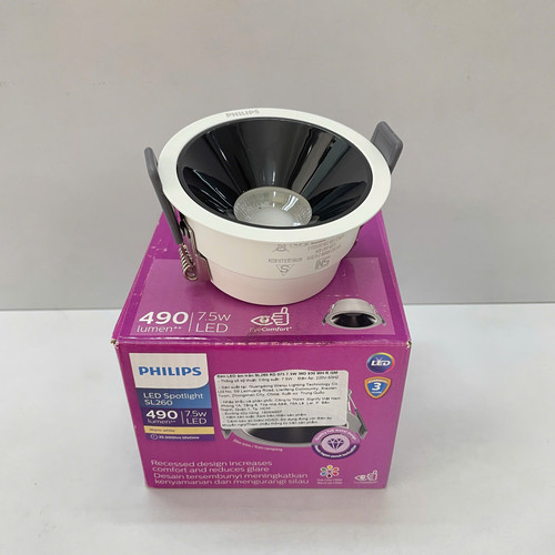 den downlight am tran chieu diem choa sau led philips sl260 rd 075 7.5w 930 36d wh r gm 3000k 490lm .jpg