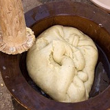 Wooden Pestle and Mortar