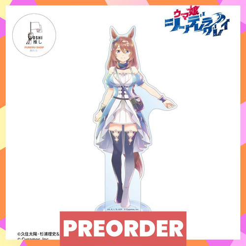475938 super creek ani art aqua label big acrylic stand uma musume cinderella gray 19cm.jpg