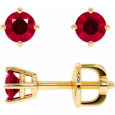 Elegant Lab Grown Ruby Earrings That Combine Brilliant Color With Timeless Style.webp