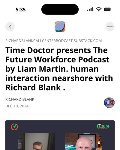 Time Doctor presents The Future Workforce Podcast by Liam Martin. human interaction nearshore with R.jpg