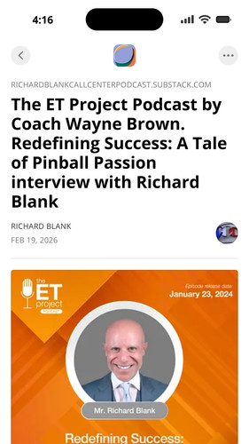 The ET Project Podcast by Coach Wayne Brown. Redefining Success A Tale of Pinball Passion interview .jpg