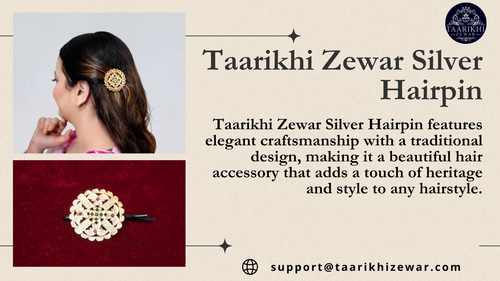 Taarikhi Zewar Silver Hairpin – Elegant Traditional Hair Jewelry.jpg