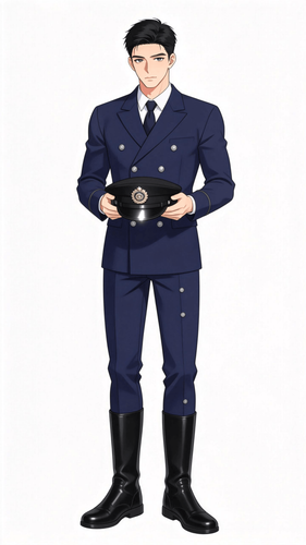 唯一茉莉花 沈知远 警服正装.png