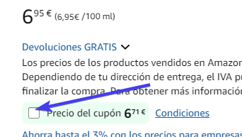 captura de pantalla de ayuda para conseguir la oferta temporal