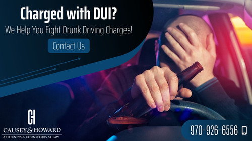 If you have been charged with DUI, contact Causey & Howard, LLC. Our drunk driving lawyers help you defend your legal rights and driving privileges every step of the way. Call 970.926.6556 to schedule a free consultation!