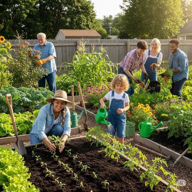Growing Together: A Joyful Day of Family Gardening 🌱🌼