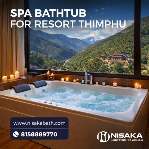 Luxury Spa Bathtub for Resort Thimphu – Modern Wellness Experience.png