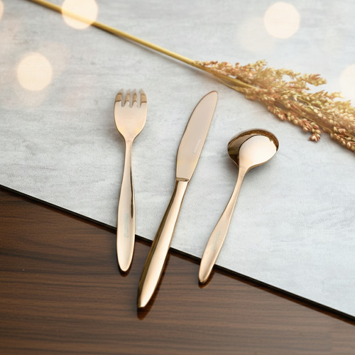 Luxury Rose Gold Cutlery Set – Stainless Steel Fork, Knife and Spoon.jpg