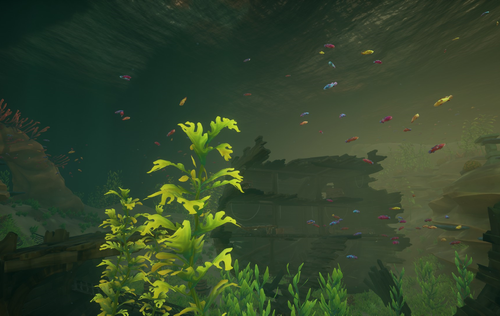 Sunken Galleon at Dusk