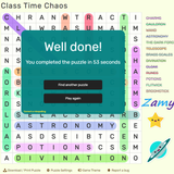 Class Time Chaos puzzle