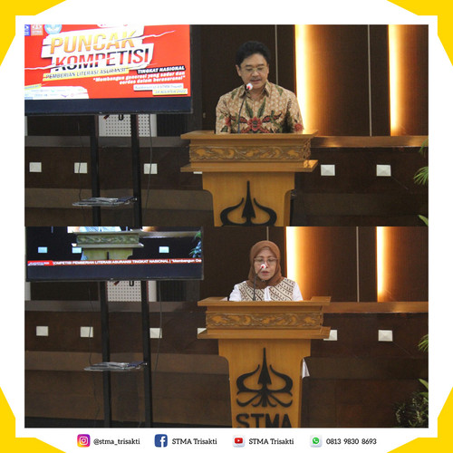 sambutan Kepala STMA Trisakti dan Koordinator SDM PT LLDIKTI III