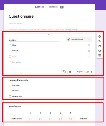 Cara membuat kuesioner di Google Form