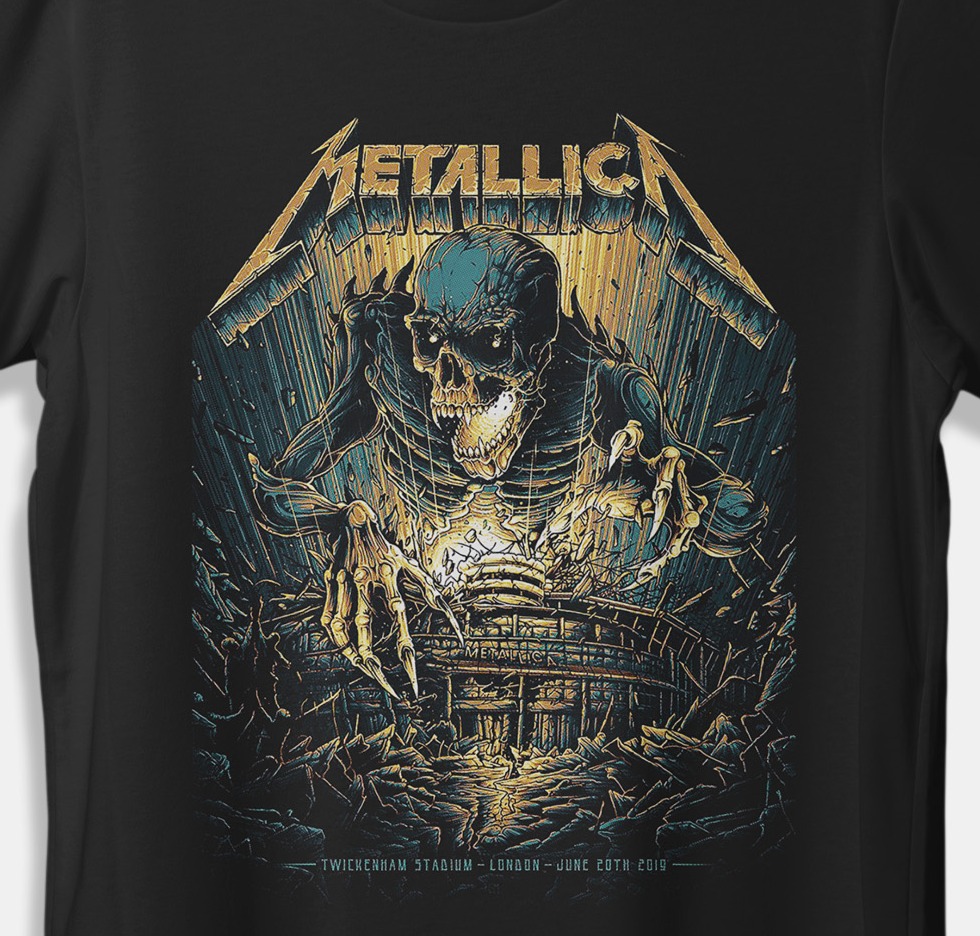 metallica twickenham t shirt