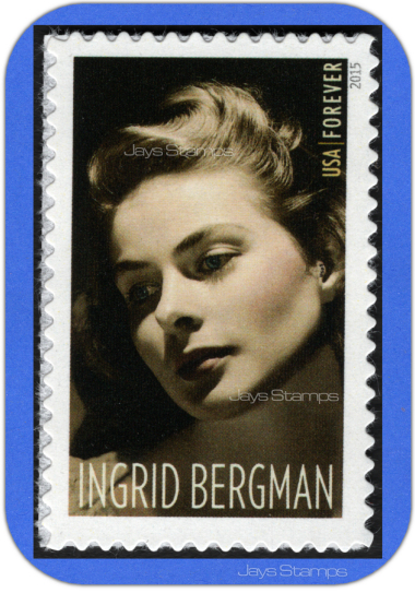 2015  INGRID BERGMAN 19th Legends of Hollywood Single -MINT-GENUINE-Stamp #5012