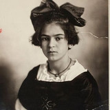 Frida Kahlo on 15 June 1919 at the aged 11