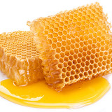 Honeycomb on a white background.  High-quality picture.