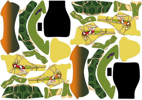 Teenage Mutant Ninja Turtles AJ1 Hightop Sneaker Shoes design.png