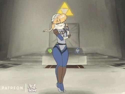  princess zelda and sheik the legend of zelda and 1 more drawn by bluethebone af08da9197417432a3b398.gif