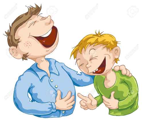 12002196 Father told a funny story to his son Stock Vector laugh father cartoon.jpg