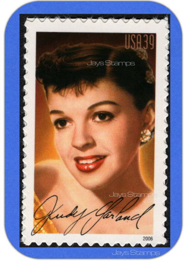 2006  JUDY GARLAND  12th Legends of Hollywood  Single -MINT-GENUINE- Stamp #4077