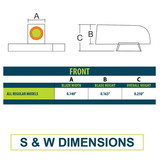 USE glow dome SMITH REGULAR DIMENSIONS