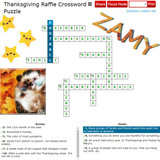 ARYA’S MAGICAL ART Thanksgiving Raffle Crossword