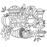 ARYA’S MAGICAL ART Thanksgiving Raffle Coloring page