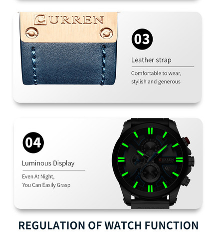CURREN Men's Leather Brand Luxury Quartz Clock Fashion Chronograph Watch 2.jpg