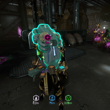 Warframe bug, where operator and frame gets sticky and can't interact with objectives..png