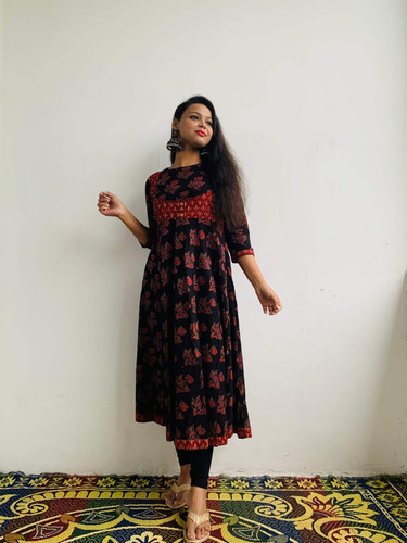 Pure Cotton Printed Long Dresses for Ladies.jpg