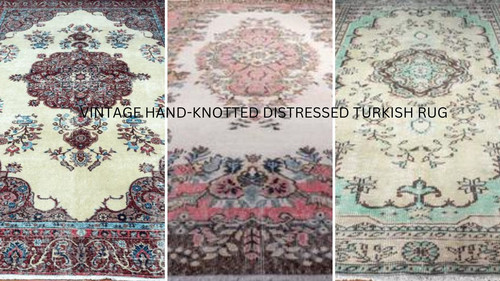 VINTAGE HAND KNOTTED DISTRESSED TURKISH RUG.jpg
