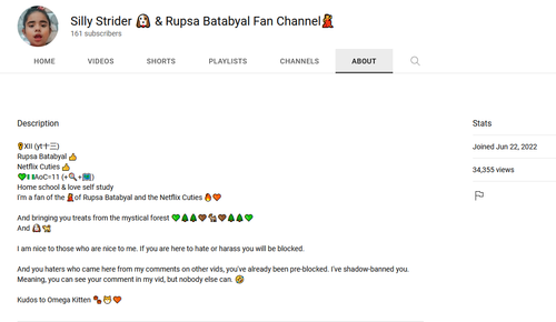 Silly Strider ? & Rupsa Batabyal Fan Channel? cuties lover.png